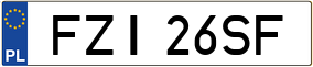 Trailer License Plate